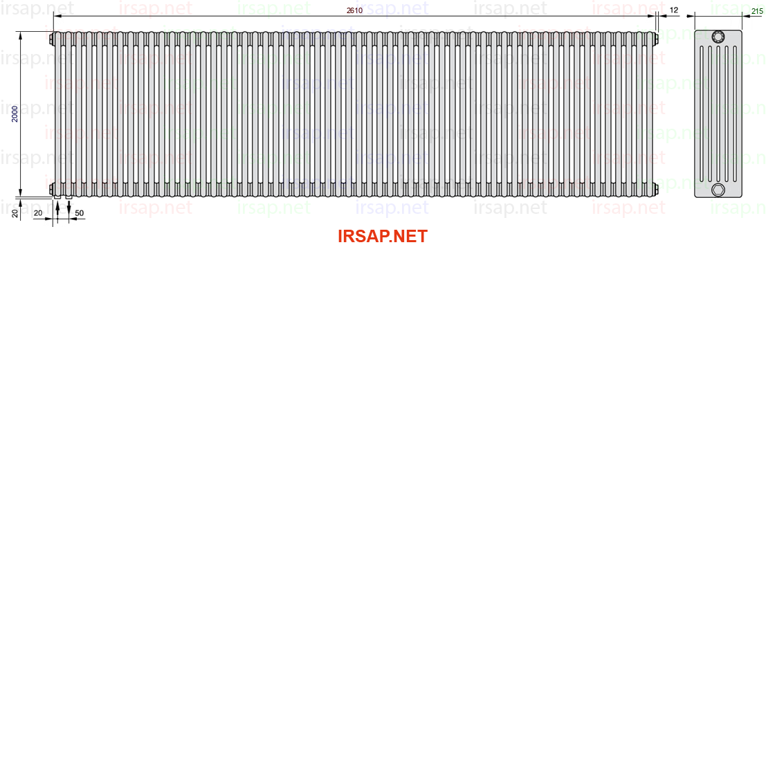Радиатор IRSAP Tesi 62000/58 T18 CL 01